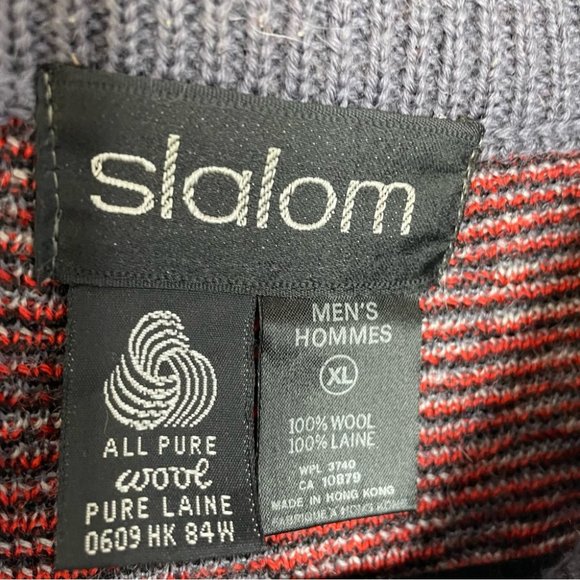 Slalom Wool Printed Long Sleeve Knit Sweater - Picture 7 of 7